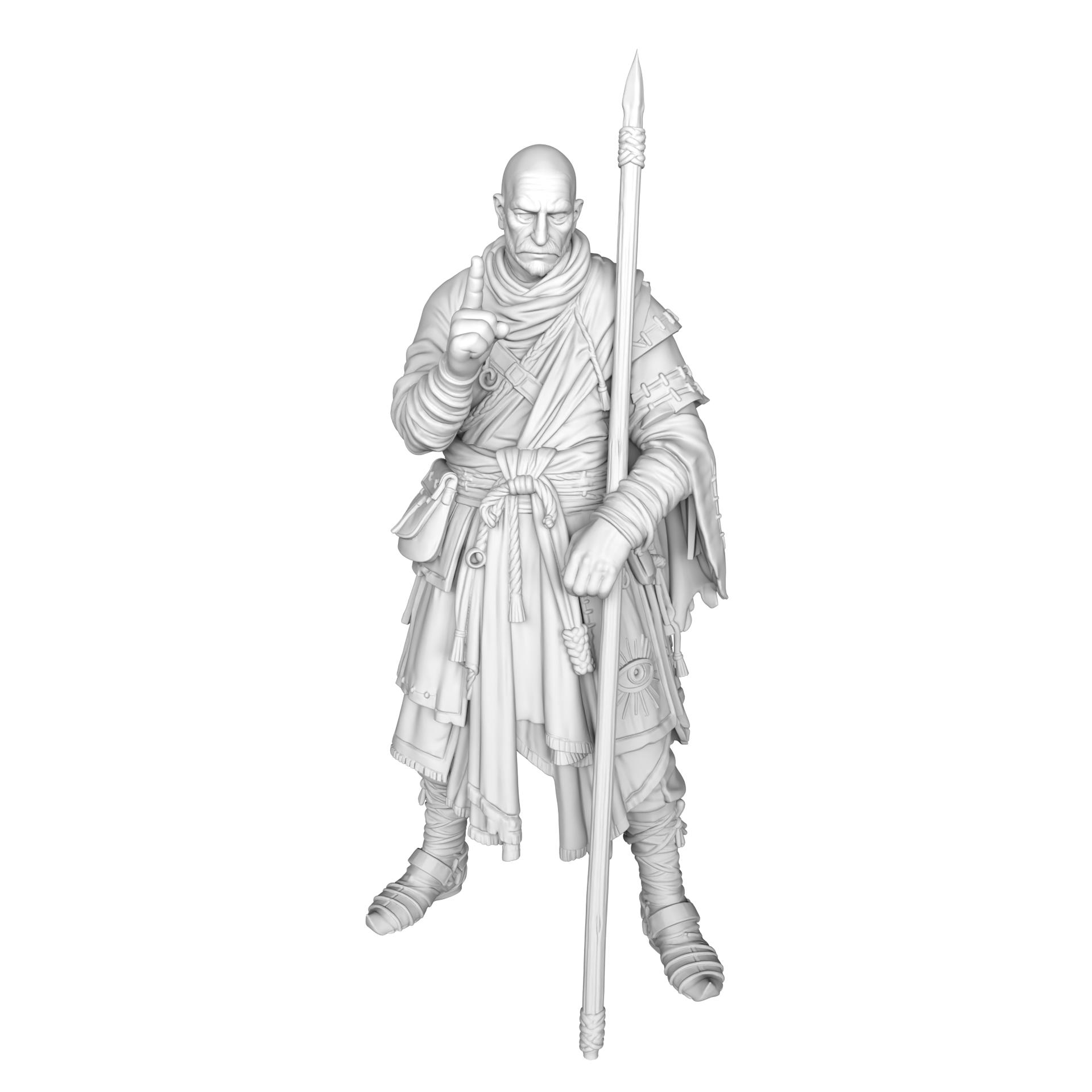 Digital sculpt of the Guardian of the Last Post