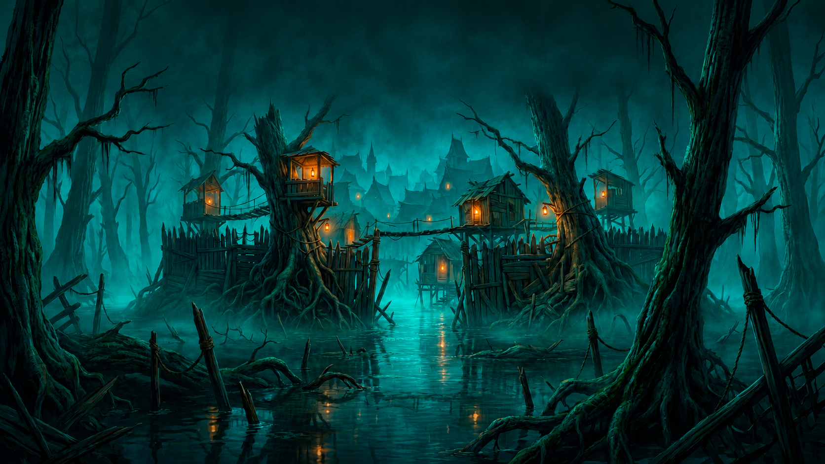 Atmospheric illustration of the outer districts
