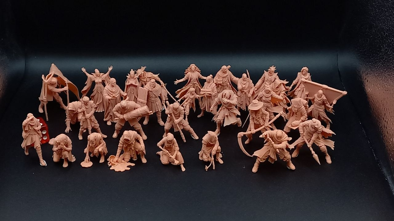 Selected Namar characters — physical test prints